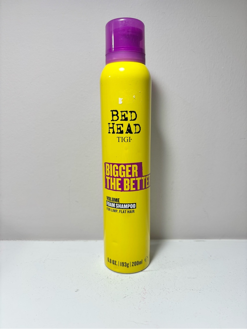 Bed Head Bigger The Better Volume Foam Shampoo 6.8 Fl Oz New